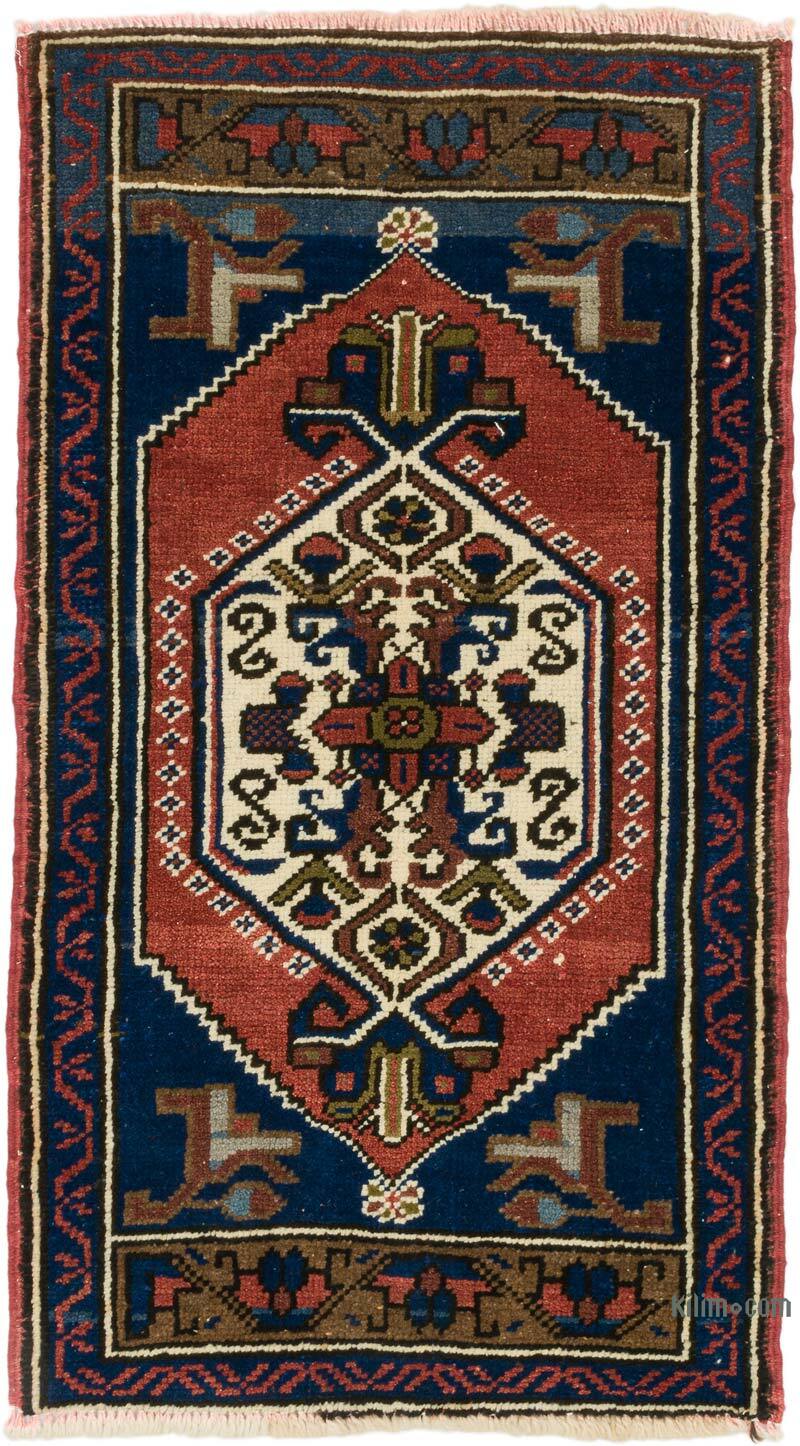 El Dokuma Vintage Halı - 53 cm x 93 cm - K0074771