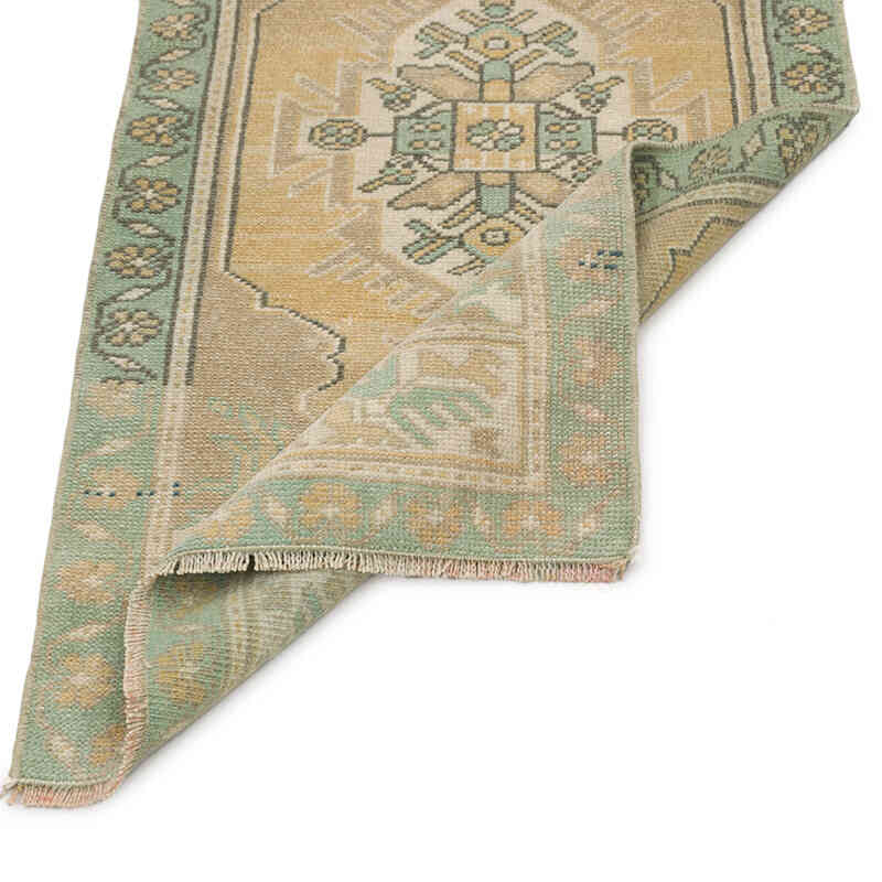 Vintage Turkish Hand-Knotted Rug - 1' 8" x 3' 3" (20" x 39") - K0074774