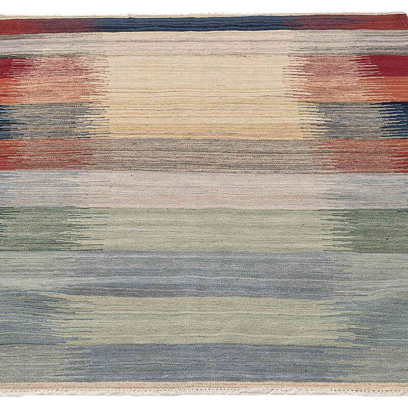 New Hand-Woven Kilim Rug - 4' 9" x 6' 9" (57" x 81") - K0074781