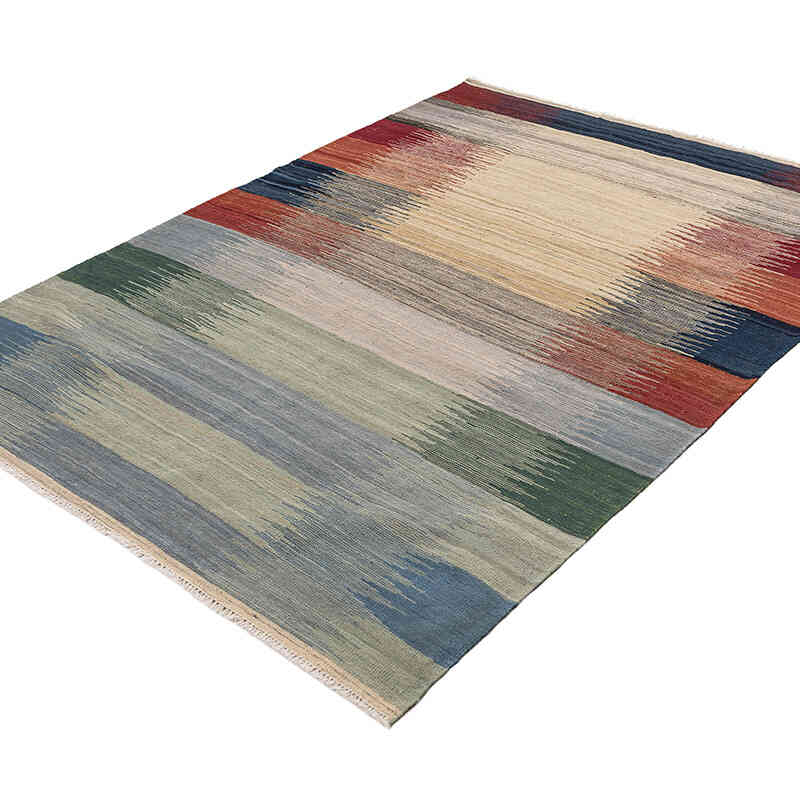 New Hand-Woven Kilim Rug - 4' 9" x 6' 9" (57" x 81") - K0074781