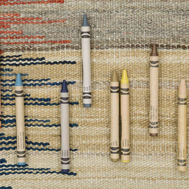New Hand-Woven Kilim Rug - 4' 9" x 6' 9" (57" x 81") - K0074781