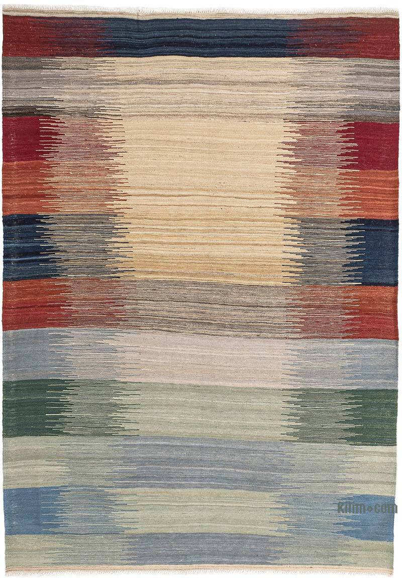 New Hand-Woven Kilim Rug - 4' 9" x 6' 9" (57" x 81") - K0074781