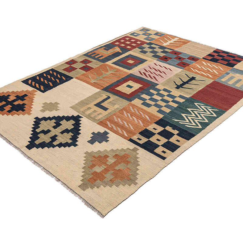 Yeni Kök Boya El Dokuma Kilim - 148 cm x 206 cm - K0074788
