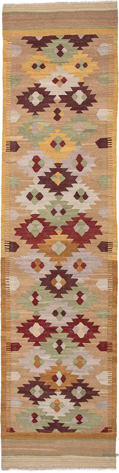 New Hand-Woven Kilim Runner - 2' 9" x 11' 2" (33" x 134")
