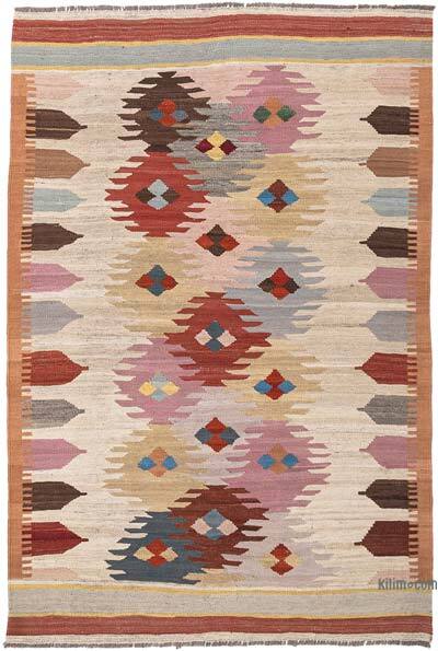 New Hand-Woven Kilim Rug - 4'  x 5' 11" (48" x 71")