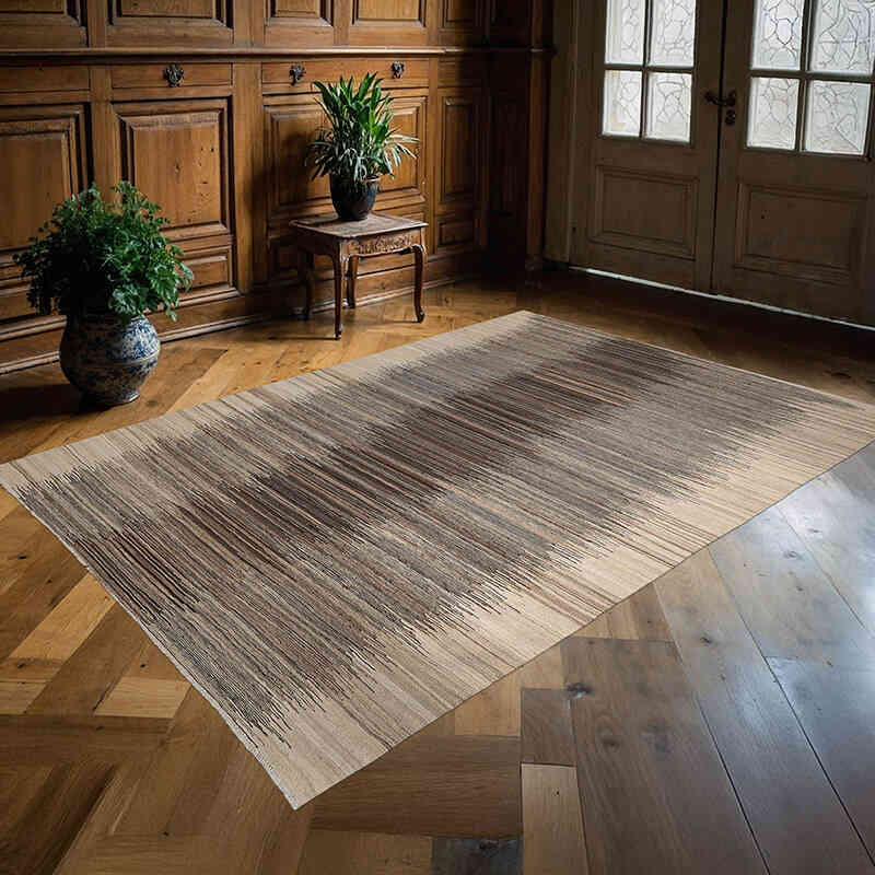 New Hand-Woven Kilim Rug - 5' 9" x 8' 1" (69" x 97") - K0074812