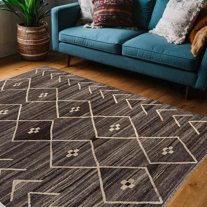Nueva Alfombra Kilim - 154 cm x 206 cm - K0074813