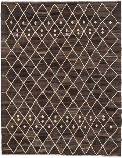 New Hand-Woven Kilim Rug - 6' 2" x 7' 10" (74" x 94")