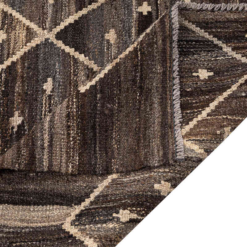 New Hand-Woven Kilim Rug - 6' 11" x 9' 10" (83" x 118") - K0074816