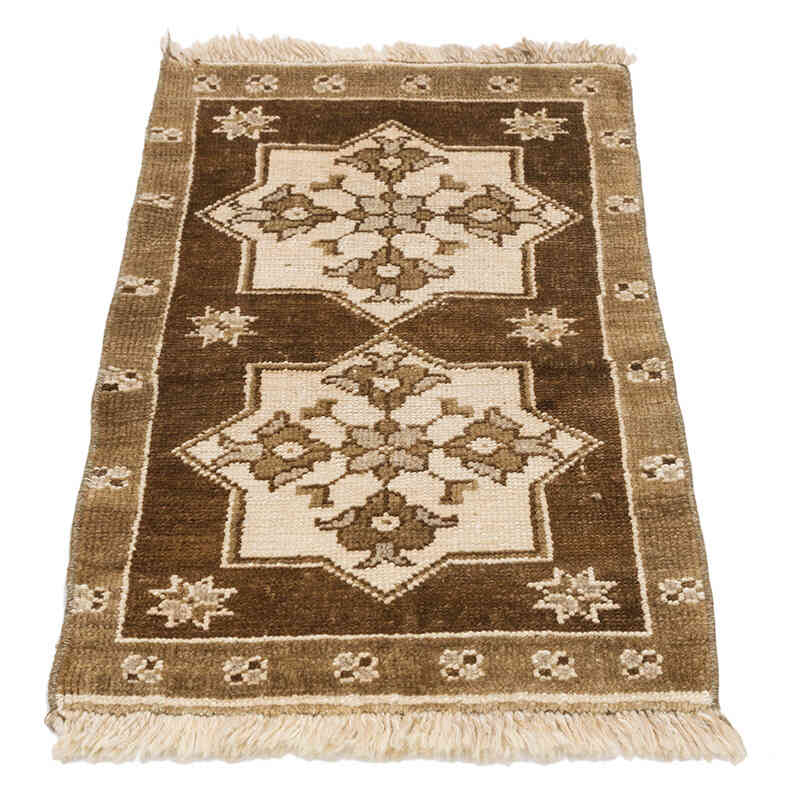 Vintage Turkish Hand-Knotted Rug - 1' 5" x 2' 7" (17" x 31") - K0074819