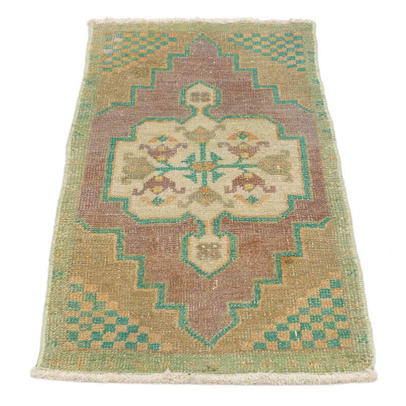 Vintage Turkish Hand-Knotted Rug - 1' 6" x 2' 11" (18" x 35") - K0074820