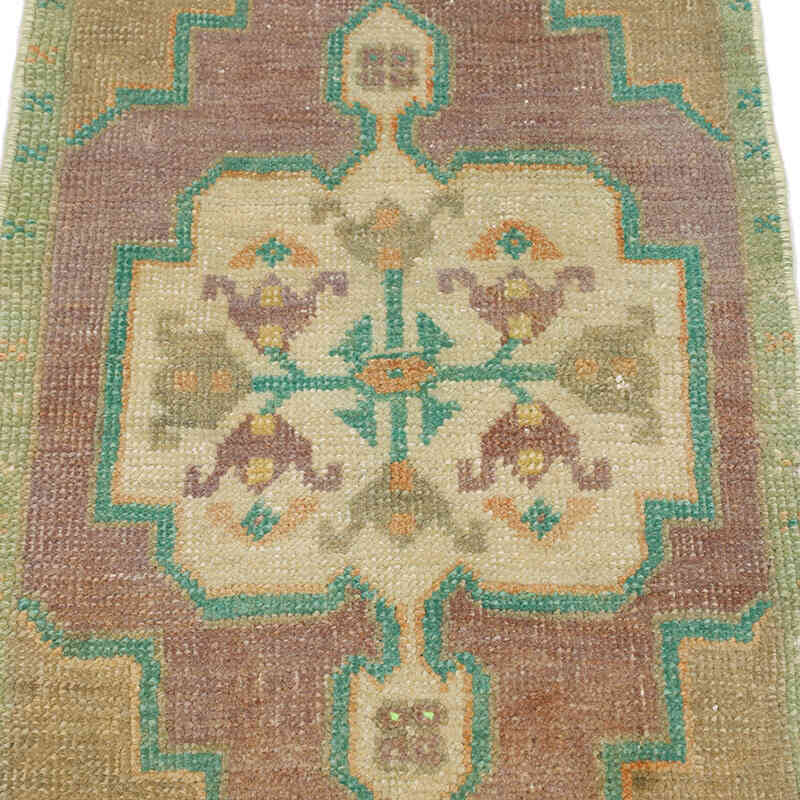 Vintage Turkish Hand-Knotted Rug - 1' 6" x 2' 11" (18" x 35") - K0074820