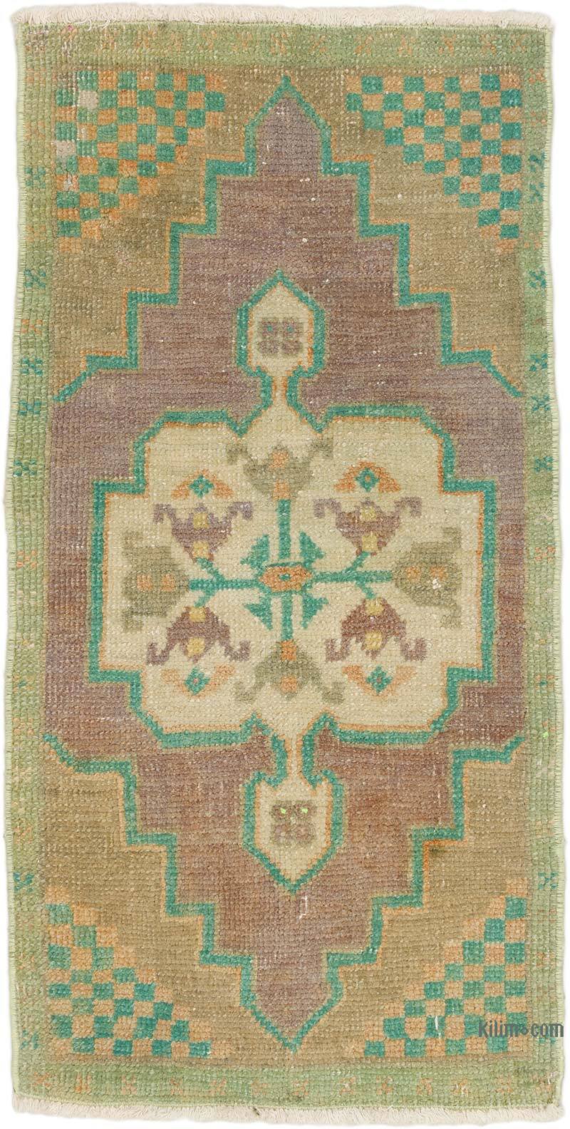 Vintage Turkish Hand-Knotted Rug - 1' 6" x 2' 11" (18" x 35") - K0074820