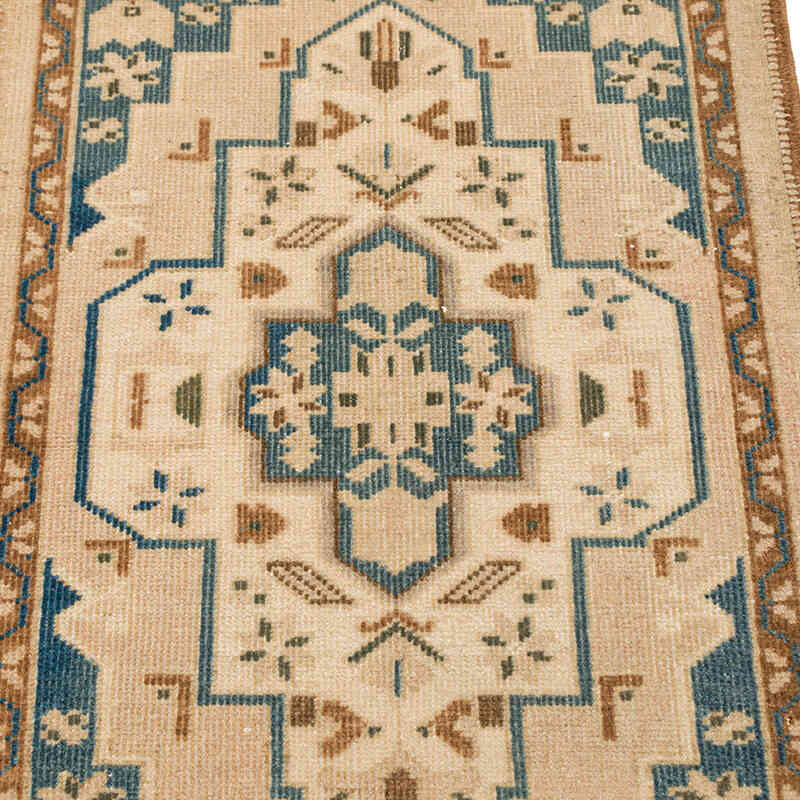 Alfombra Vintage Turca Anudada a Mano - 55 cm x 95 cm - K0074821