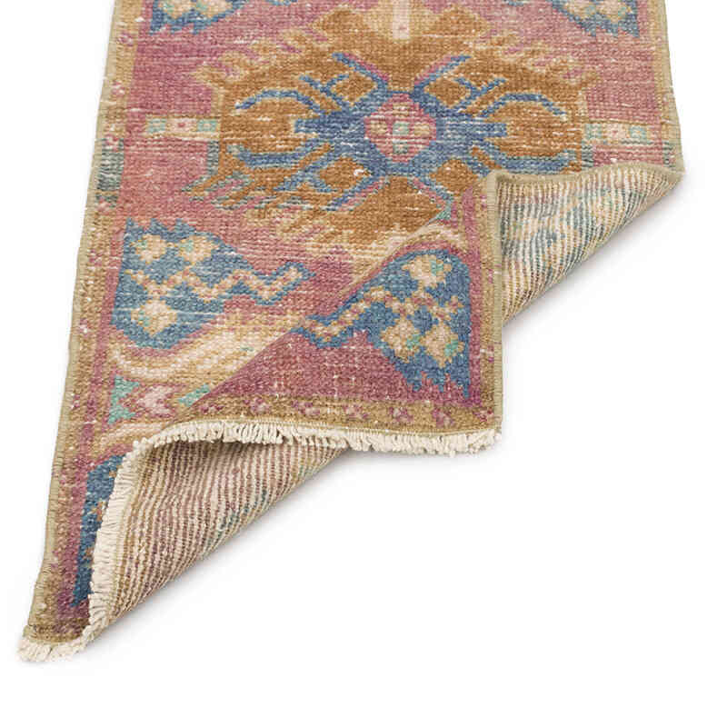 El Dokuma Vintage Halı - 45 cm x 82 cm - K0074823