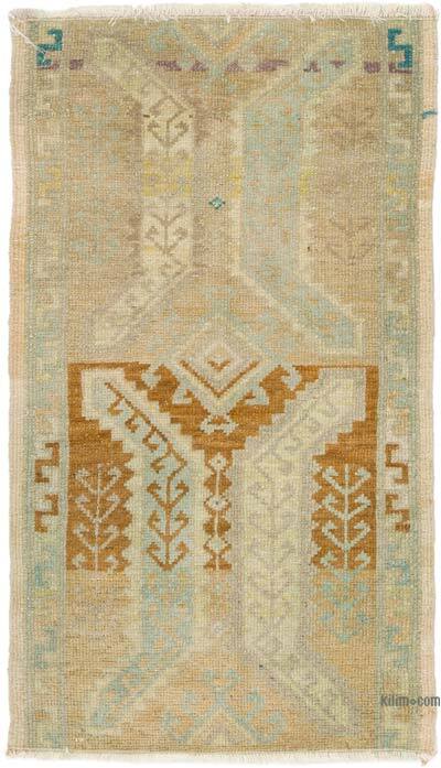 El Dokuma Vintage Halı - 51 cm x 89 cm