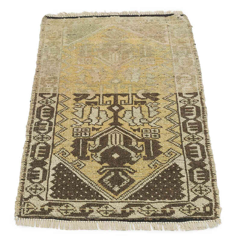 Vintage Turkish Hand-Knotted Rug - 1' 8" x 2' 9" (20" x 33") - K0074830