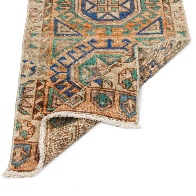 Vintage Turkish Hand-Knotted Rug - 1' 8" x 4' 2" (20" x 50") - K0074838
