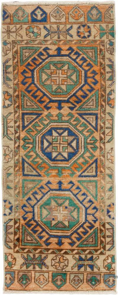 El Dokuma Vintage Halı - 50 cm x 126 cm