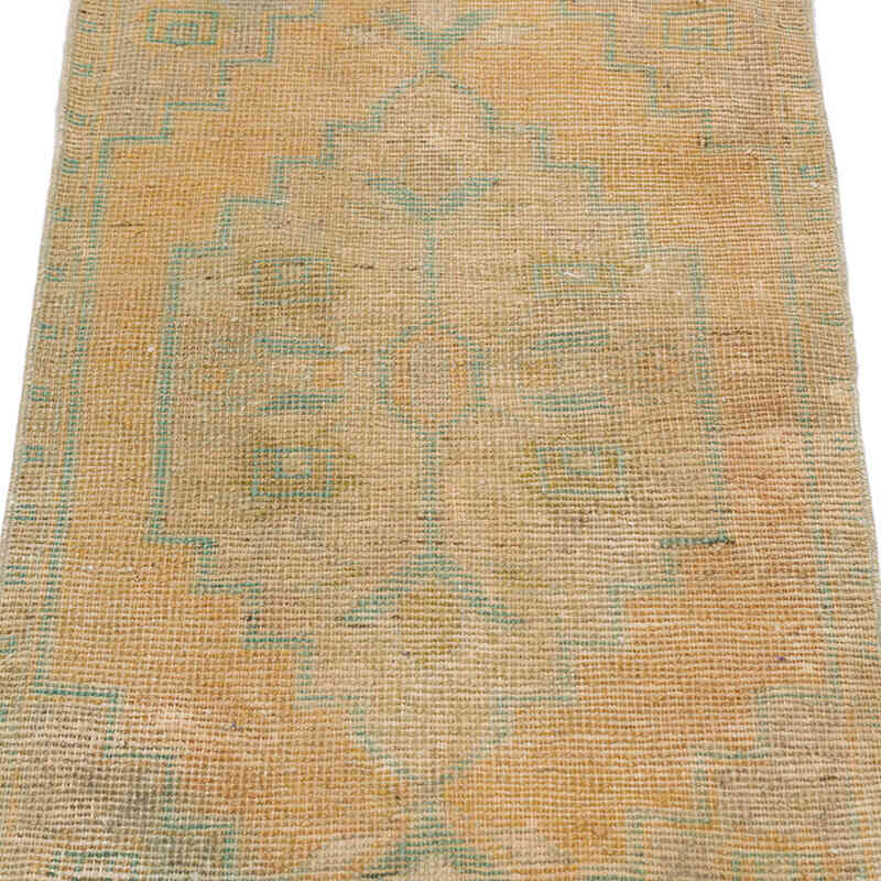 El Dokuma Vintage Halı - 50 cm x 105 cm - K0074839