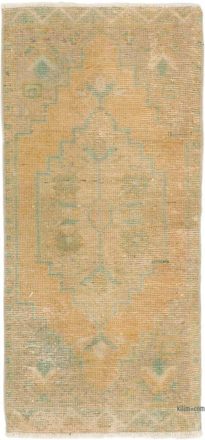 Vintage Turkish Hand-Knotted Rug - 1' 8" x 3' 5" (20" x 41")