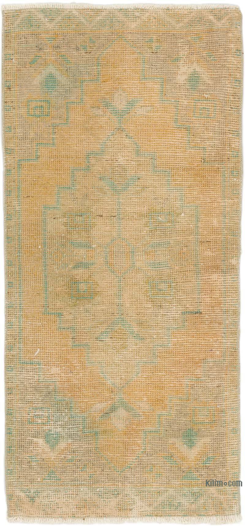 El Dokuma Vintage Halı - 50 cm x 105 cm - K0074839