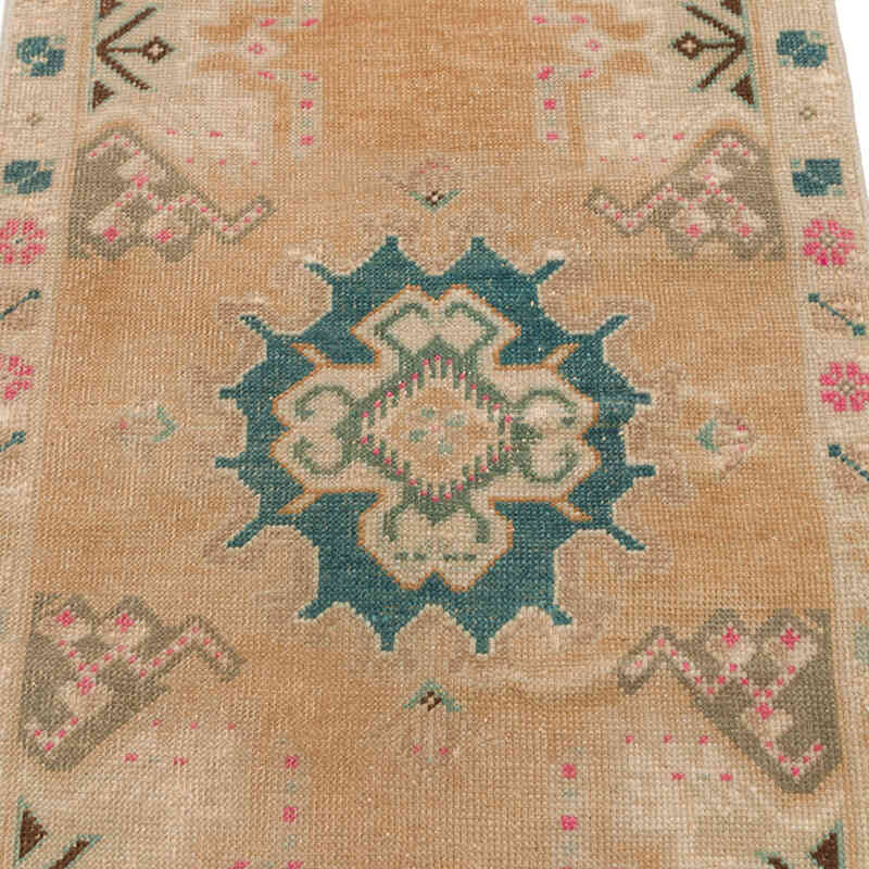 Vintage Turkish Hand-Knotted Rug - 1' 9" x 3' 9" (21" x 45") - K0074843