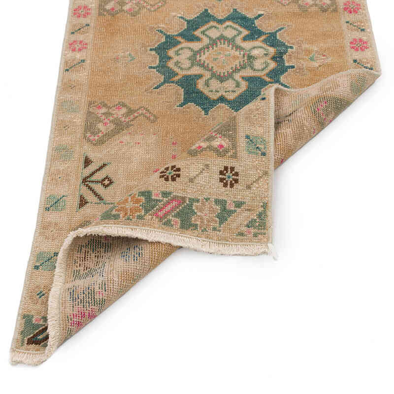 Vintage Turkish Hand-Knotted Rug - 1' 9" x 3' 9" (21" x 45") - K0074843