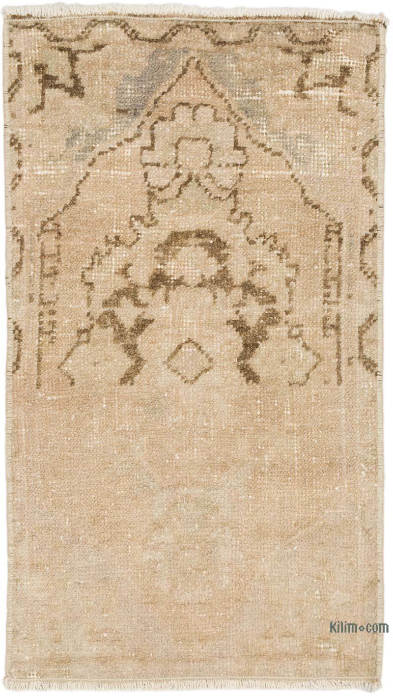 Vintage Turkish Hand-Knotted Rug - 1' 6" x 2' 8" (18" x 32") - K0074844