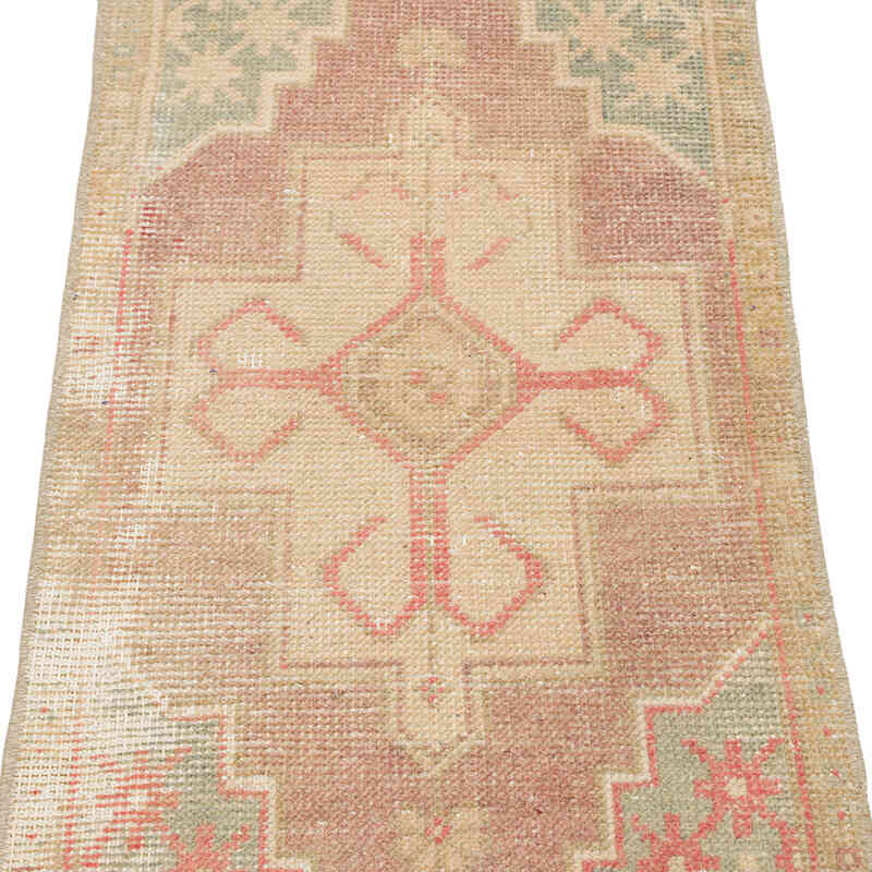 El Dokuma Vintage Halı - 50 cm x 102 cm - K0074845