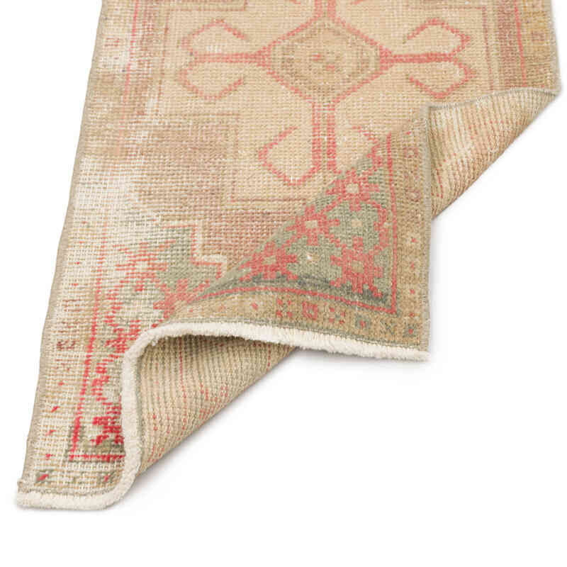 El Dokuma Vintage Halı - 50 cm x 102 cm - K0074845