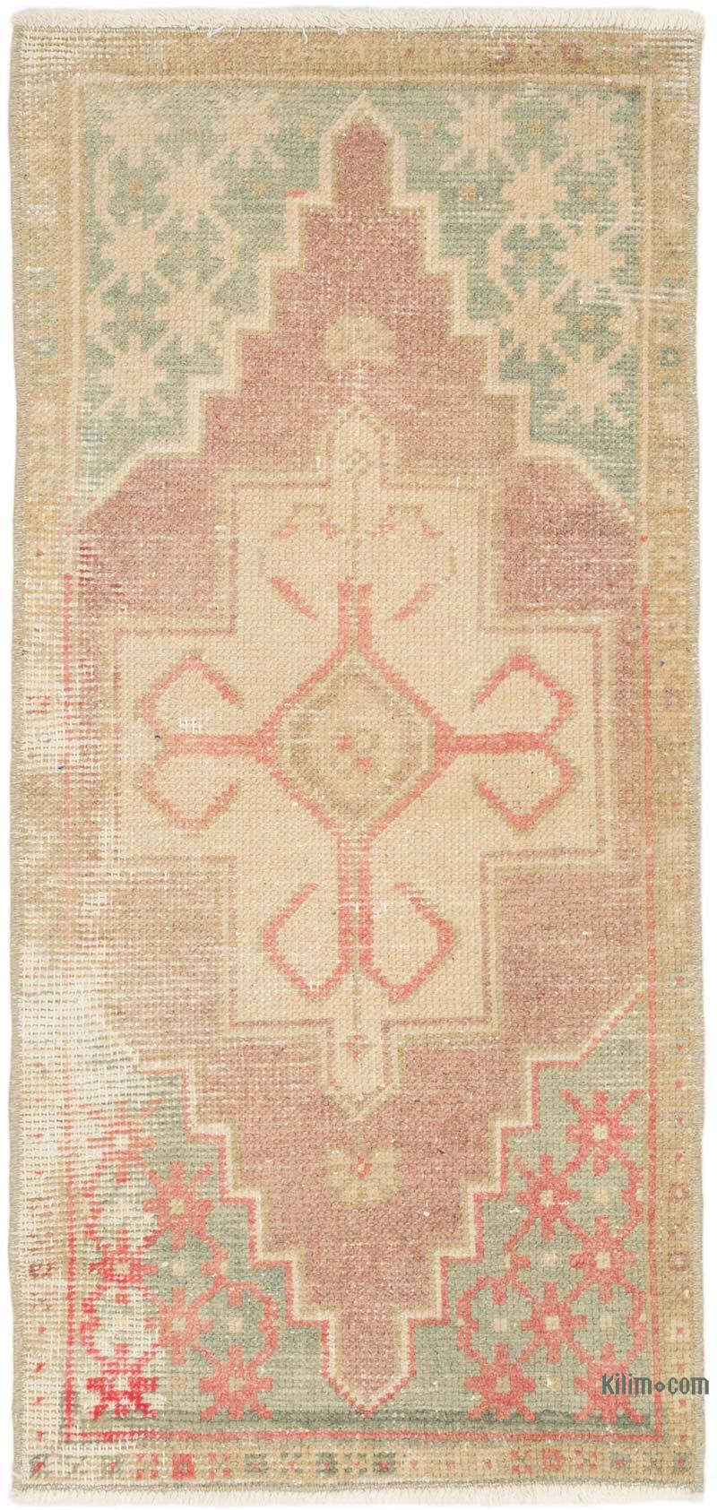 El Dokuma Vintage Halı - 50 cm x 102 cm - K0074845