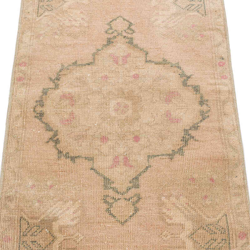 Alfombra Vintage Turca Anudada a Mano - 50 cm x 104 cm - K0074848