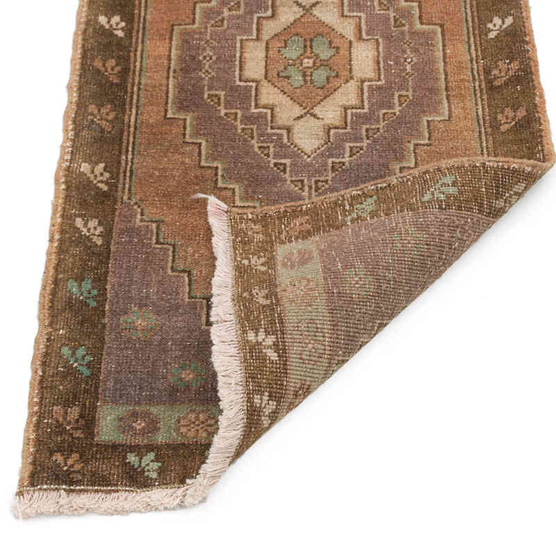 Alfombra Vintage Turca Anudada a Mano - 48 cm x 99 cm - K0074850