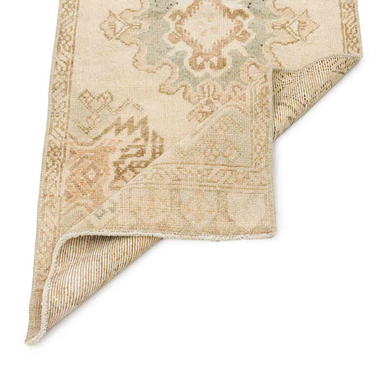 Alfombra Vintage Turca Anudada a Mano - 48 cm x 113 cm - K0074852