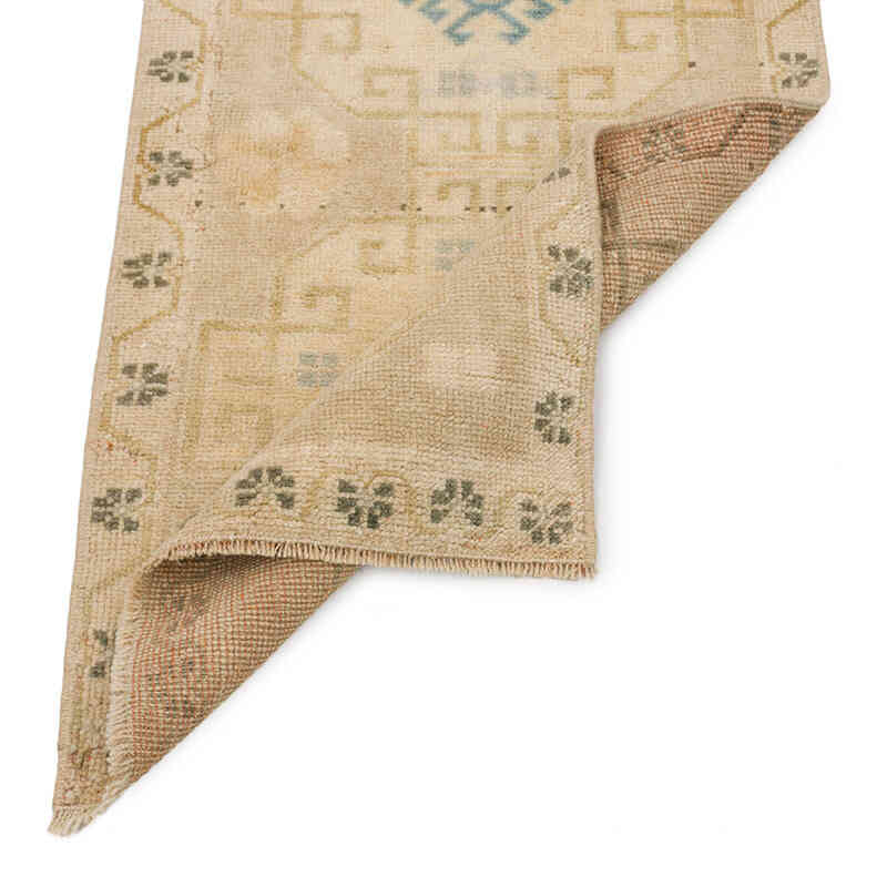 El Dokuma Vintage Halı - 50 cm x 92 cm - K0074855
