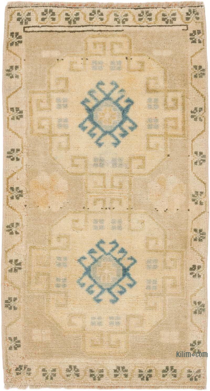 El Dokuma Vintage Halı - 50 cm x 92 cm - K0074855