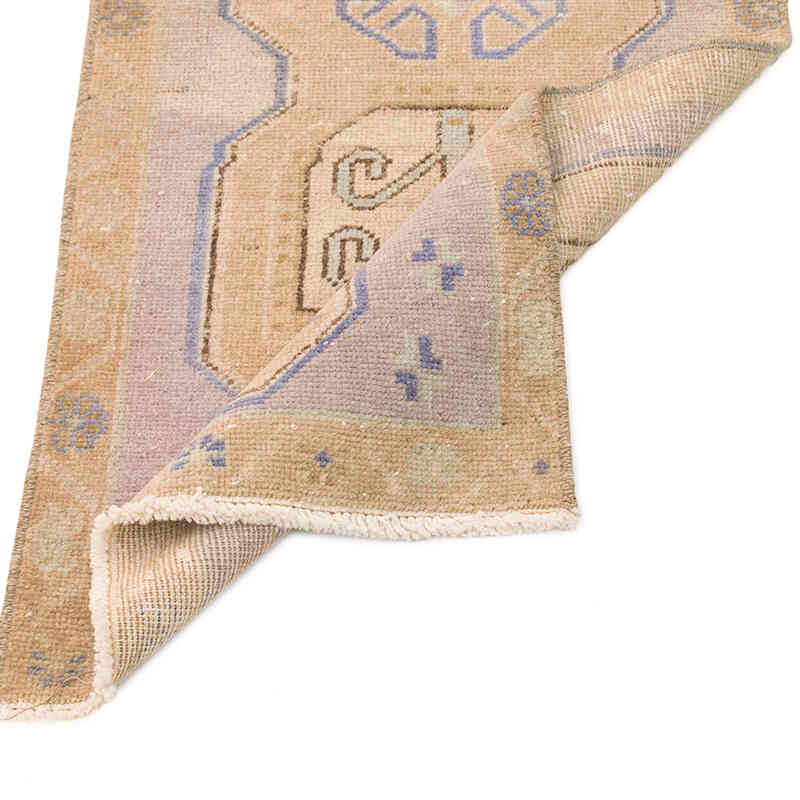 Alfombra Vintage Turca Anudada a Mano - 43 cm x 98 cm - K0074857