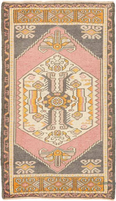 Vintage Turkish Hand-Knotted Rug - 2' 1" x 3' 7" (25" x 43")