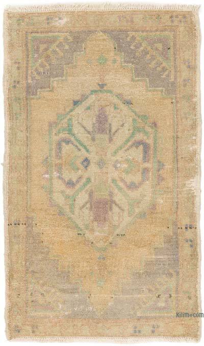 El Dokuma Vintage Halı - 58 cm x 94 cm