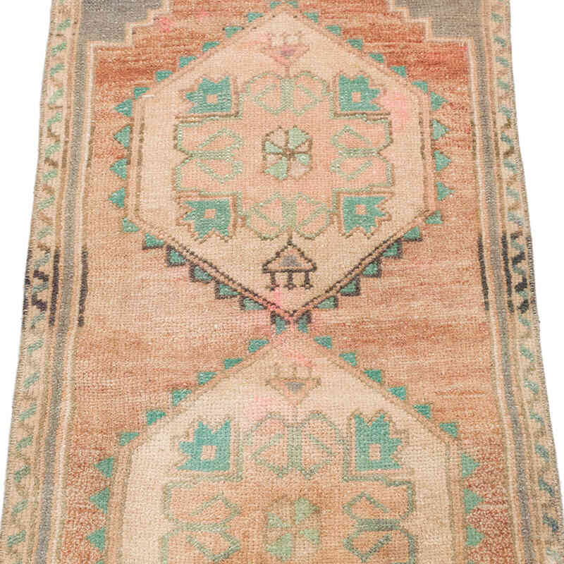 Alfombra Vintage Turca Anudada a Mano - 49 cm x 120 cm - K0074860