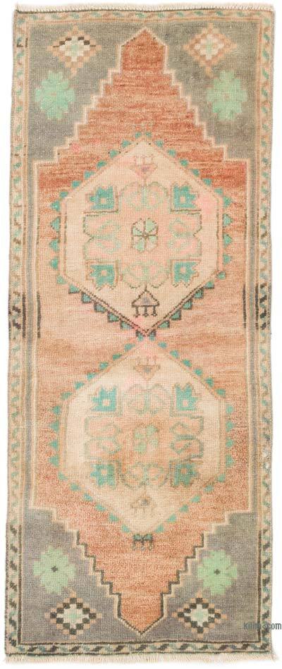 El Dokuma Vintage Halı - 49 cm x 120 cm