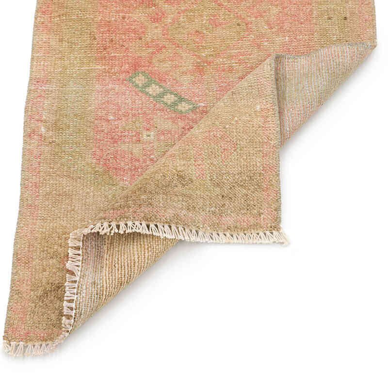 El Dokuma Vintage Halı - 48 cm x 91 cm - K0074867