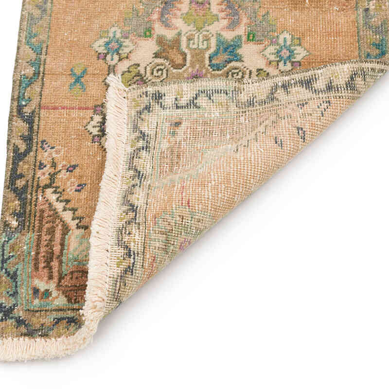 El Dokuma Vintage Halı - 47 cm x 104 cm - K0074870