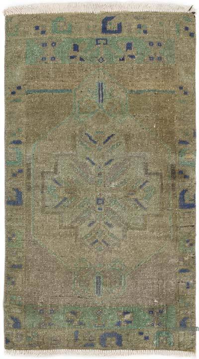 Vintage Turkish Hand-Knotted Rug - 1' 8" x 2' 11" (20" x 35")