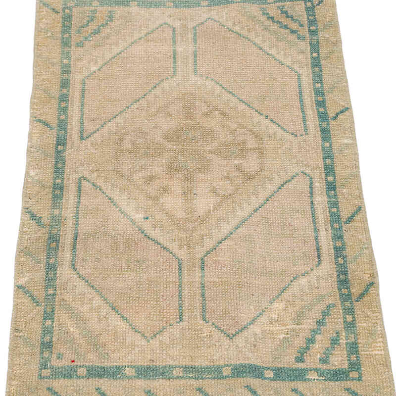 Alfombra Vintage Turca Anudada a Mano - 47 cm x 90 cm - K0074875