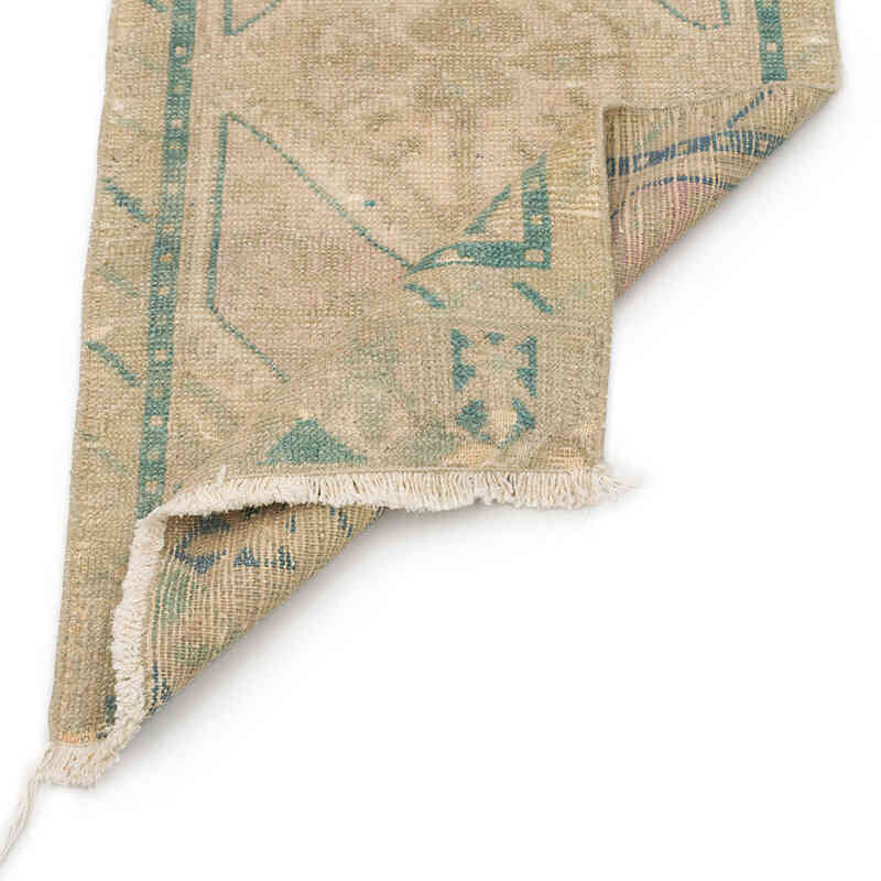 Alfombra Vintage Turca Anudada a Mano - 47 cm x 90 cm - K0074875
