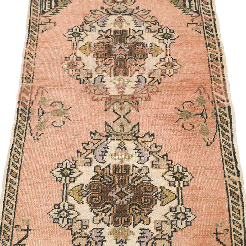Vintage Turkish Hand-Knotted Rug - 1' 8" x 3' 2" (20" x 38") - K0074879