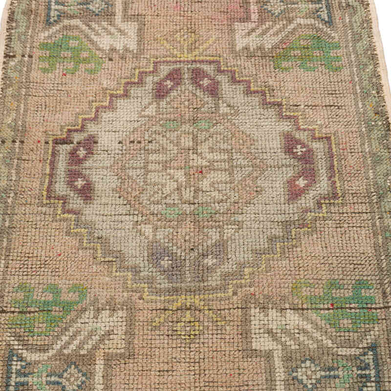 Alfombra Vintage Turca Anudada a Mano - 55 cm x 90 cm - K0074887