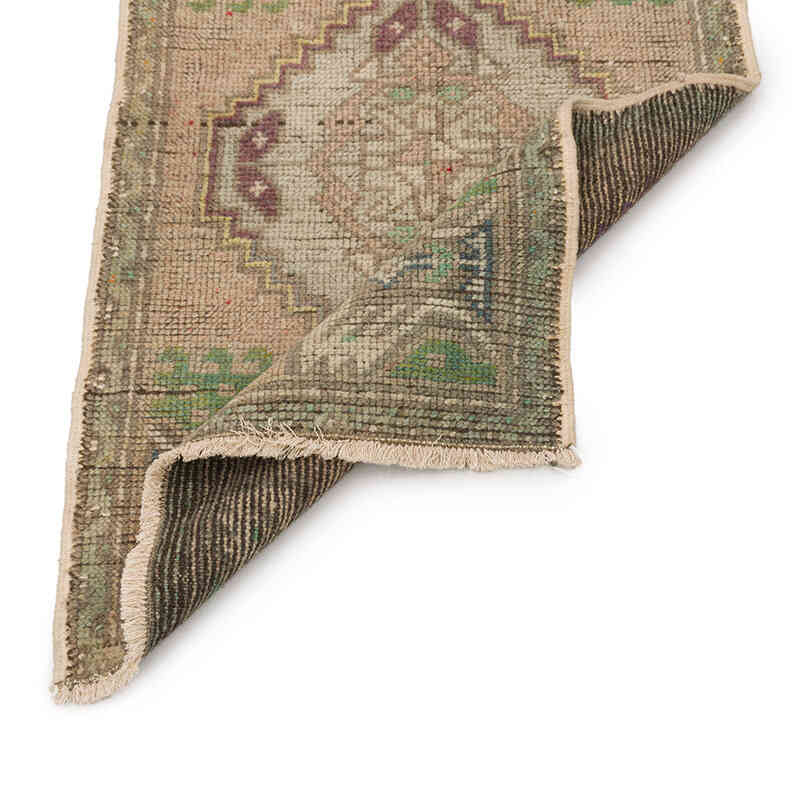 Alfombra Vintage Turca Anudada a Mano - 55 cm x 90 cm - K0074887